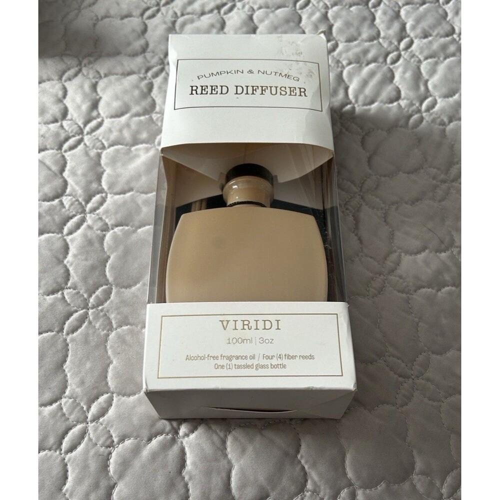 VIRIDI Pumpkin & Nutmeg Reed Diffuser New